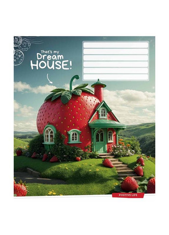 Зошит 18 арк. клітинка " " / Dream house Star (342417656)