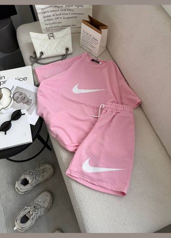Костюм двунитка шорти та футболка з якісним накатом Nike No Brand (335817635)