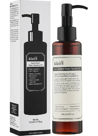 Очищувальна гідрофільна олія Gentle Black Deep Cleansing Oil 150ml (749926-68490) dear, Klairs (368895321)