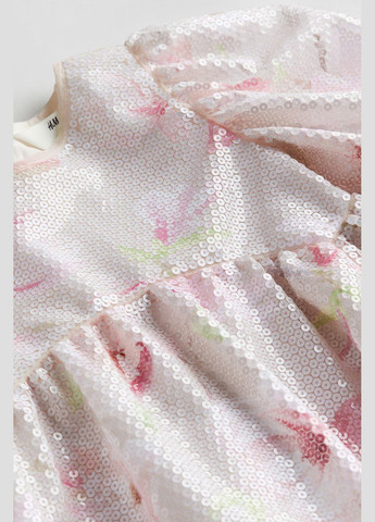 Світло-рожева сукня в паєтки H&M (307903536)