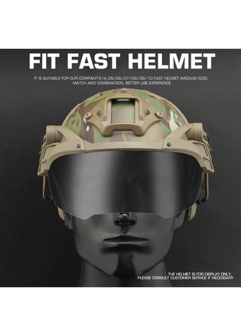 Тактичні захисні окуляри Vulpo фліп із затемненим склом (Оливковий) No Brand (331639822)