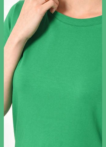 Футболка жіноча зеленого кольору Let's Shop - (294816893)