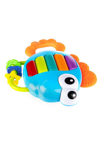 Детская развивающая погремушка пианино с прорезывателем 0698 Рыбка Baby mix (327796865)