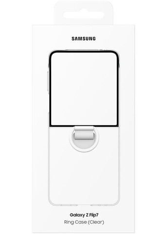 Чохол Flip 7 Ring Case Transparent (EF-QF766CTEGUA) (7157358) Samsung (360403935)