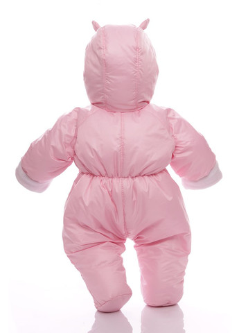 Чоловічок на флісі для дівчинки без логотипу ніжно-рожевий 74 см (51176) BABYKROHA (297200441)