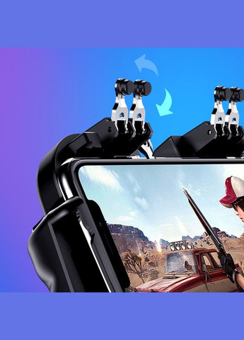 Ігровий геймпад тригер джойстик для телефону H9 з охолодженням і батареєю на 2000 мАг для гри в 6 пальців No Brand (322400869)