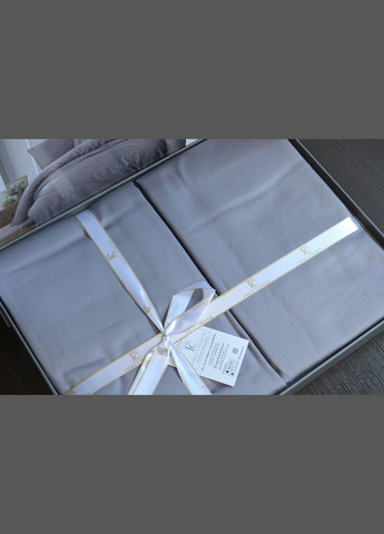 Постельное белье Cotton Satin семейный 160х220 Snazzy Quick Silver First Choice (318387194)