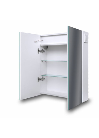 Дзеркальна шафа у ванну G19 - 80 см з підсвіткою LED 2 дверi Seria A (372113698)