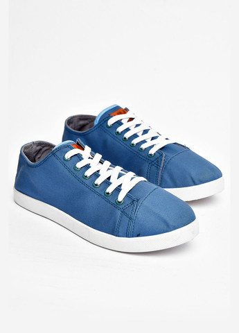 Синій кеди чоловічі синього кольору на шнурівці Let's Shop