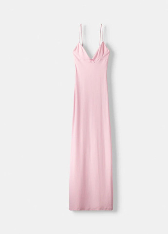 Світло-рожева святковий сукня Bershka однотонна