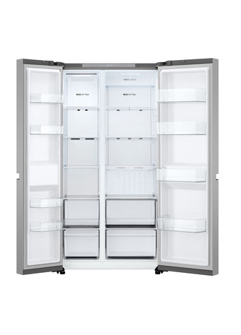 Холодильник GC-B257KNHW SBS, 179x91х74, холод.відд.-422л, мороз.відд.-236л, 2дв., А+, NF, інв., диспл внутр., сріблястий LG (364275491)