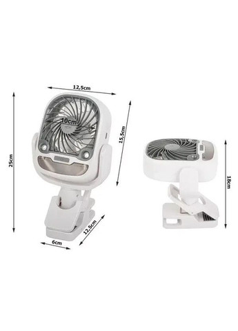 Настільний вентилятор, зволожувач повітря з роз'ємом, USB RGB 2в1 No Brand (336904700)