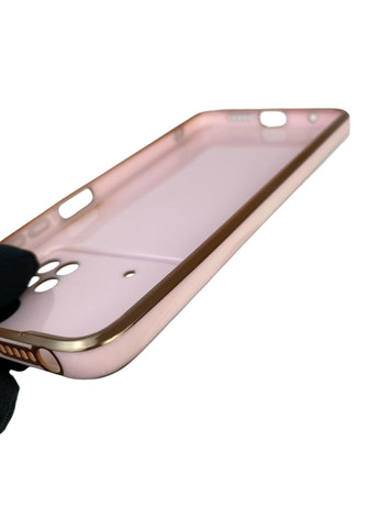 Чохол для POCO M4 Pro 4G з кільцем-підставкою із золотою окантовкою на сяомі поко м4 про пудровий gs1 Xiaomi (366232424)