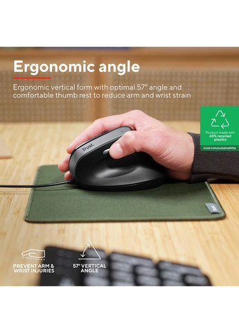 Мышка Bayo II Ergonomic USB Black (25144) Trust (361852641)