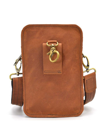 Чоловіча шкіряна сумка на пояс 20х13.5х5 см TARWA (315870955)