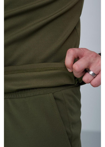 Оливковая (хаки) футболка-базовое поло с логотипом найк для мужчин Vakko