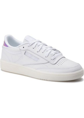 Цветные обувь unisex кеды кожа 111024 ов белый с серебряным cn7753sk сша 37,5(р) Reebok