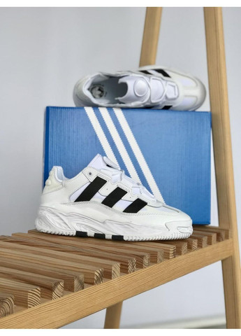 Чорні Осінні кросівки чоловічі adidas niteball white black адідас найтбол No Brand