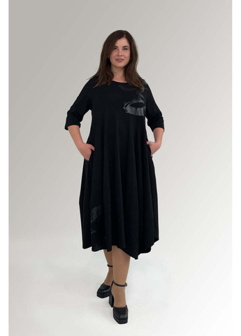 Чорна повсякденний, святковий сукня Hookk Design