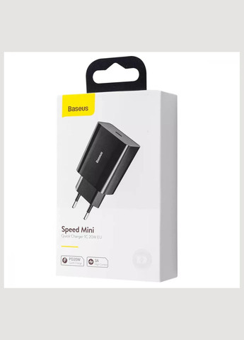 Мережевий адаптер живлення — зарядний пристрій Speed Mini 20 W 1 USB-C Baseus (301905671)