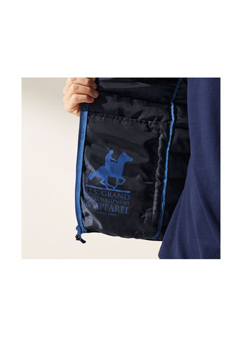 Синяя демисезонная куртка демисезонная водоотталкивающая и ветрозащитная для мужчины u.. grand polo 393909 s Livergy