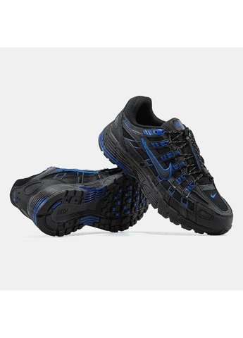 Кроссовки женские и мужские Nike P-6000 Utility Black Blue | Найк Р-6000 черные No Brand чёрные демисезоны (391919290)