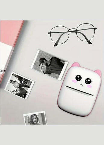 Портативний дитячий міні-принтер "Котик" Bambi A8AS No Brand (326800877)