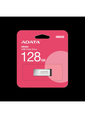 Флеш-накопичувач USB 3. 2 UR 350 128Gb Сріблястий/чорний ADATA (370613556)