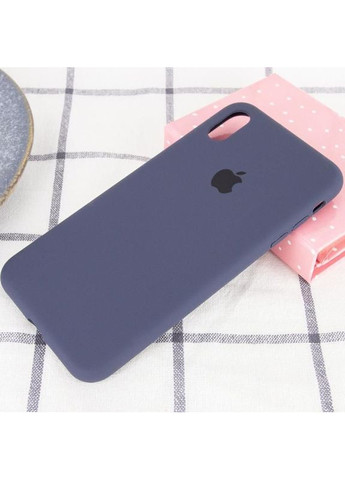 Чохол Silicone Case Full Protective (AA) для Apple iPhone X / XS (5.8\") Темно синій Epik (372845736)
