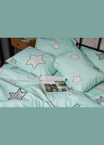 Комплект постільної білизни Бязь Gold Люкс «» євро 200х220 наволочки 2х70х70 (MS-820005402) Moon&Star Child Stars (296910170)