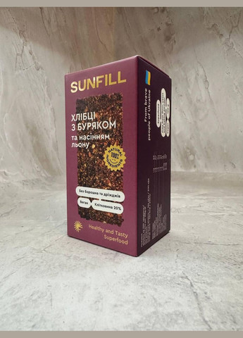 Хлебцы с буряком SUNFILL, 100 г No Brand (326843425)