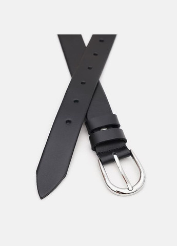 Жіночий ремінь шкіряний 100v1genw95 Чорний Borsa Leather (302972779)