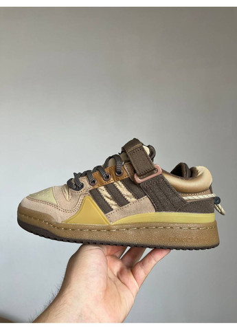 Комбіновані Осінні кросівки чоловічі adidas forum low x bad bunny the first cafe адідас форум No Brand