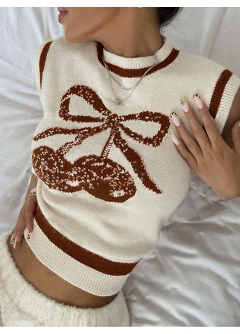Вязаный жилет SHEIN (382561422)