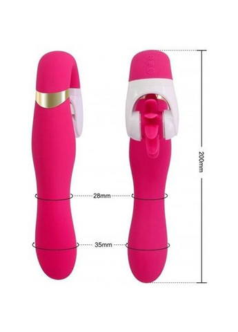 Вібратор подвійний з пропелером для клітора і точки G Magic Tongue USB No Brand (303907442)