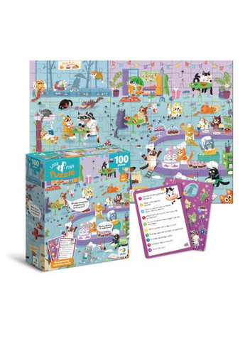 Пазл Ищи и находи Кошачье кафе, 100 элементов (300667) Dodo Шукай та знаходь Котяче кафе, 100 елементів (366068882)