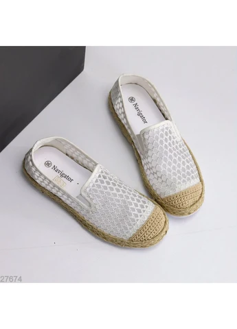 Білі еспадрільї No Brand (400974351)