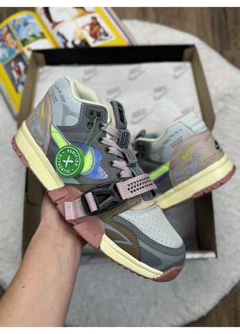 КРОССОВКИ ЖЕНСКИЕ NIKE AIR TRAINER 1 UTILITY GREY PINK НАЙК АИР ТРЕЙНЕР 1 СЕРЫЕ No Brand серые демисезоны (392026895)