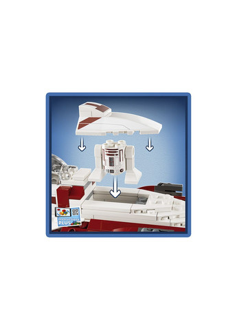 Star Wars Звездный истребитель джедаев ОбиВана Кеноби 282 деталей (75333) Lego (304055492)