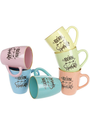 Кружка "Born to Sparkle" (Народжений Іскритися) 360мл, кераміка Bona (372172933)