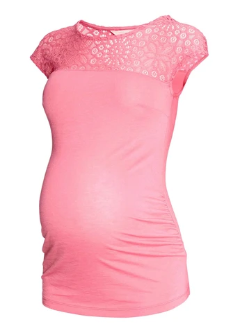 Футболка,розовый, Mama H&M - (299314232)