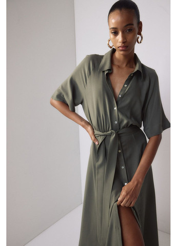 Оливкова (хакі) сукня H&M