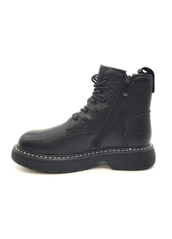 Осенние женские ботинки черные кожаные bv-13-13 23 см (р) Boss Victori