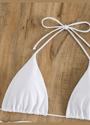 Белый летний купальник (лиф и трусики) раздельный SHEIN