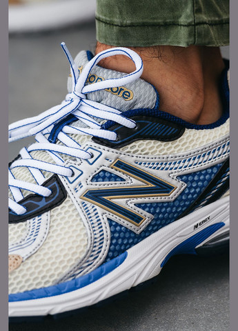 Бежеві всесезон кросівки чоловічі new balance 860v2 aime leon dore beige blue | нью беланс 860в2 бежеві сині No Brand