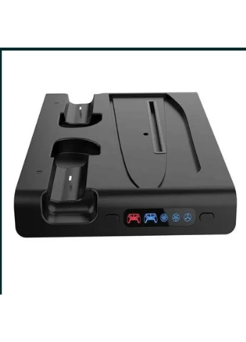 Док-станція 4-в-1 для PS5 Slim Disc та Digital з охолодженням, зарядкою геймпадів і RGB PG-P5S006 Ipega (392961242)