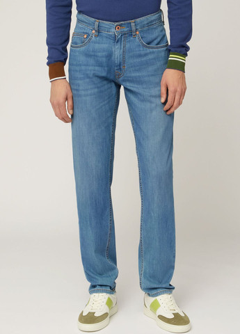 Голубые демисезонные брюки Harmont & Blaine