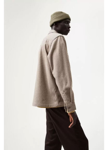 Коричнева демісезонна куртка сорочка relaxed fit H&M