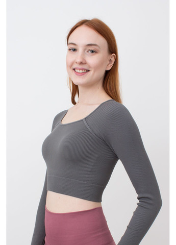 Топ вкорочений Giulia T-SHIRT WITH LONG SLEEVES - (351854123)