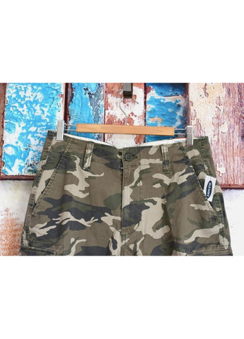 Шорти чоловічі камуфляжні кольори хакі, повсякденні літні шорти з кишенями Камуфляж LS.LUVANS (342105197)